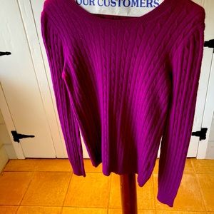 J Crew cable sweater